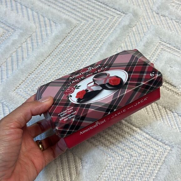 American Girl X Janie And Jack Holiday Rose Ballet Flats For Dolls - Picture 5 of 5